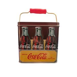 Vintage Coca-Cola "Coke Classic" Tin Lunch Box (2000) Retro Collectible